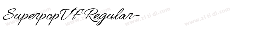 SuperpopVF Regular字体转换 SuperpopVF Regular字体转换